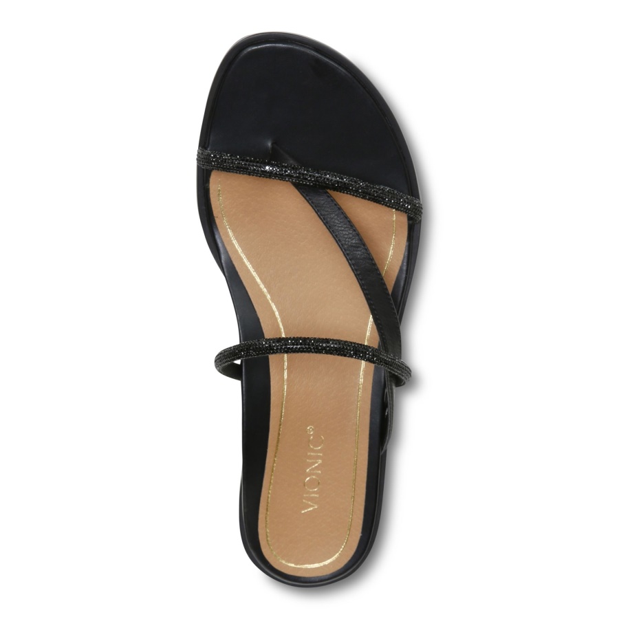 Vionic Black Prism Sandal