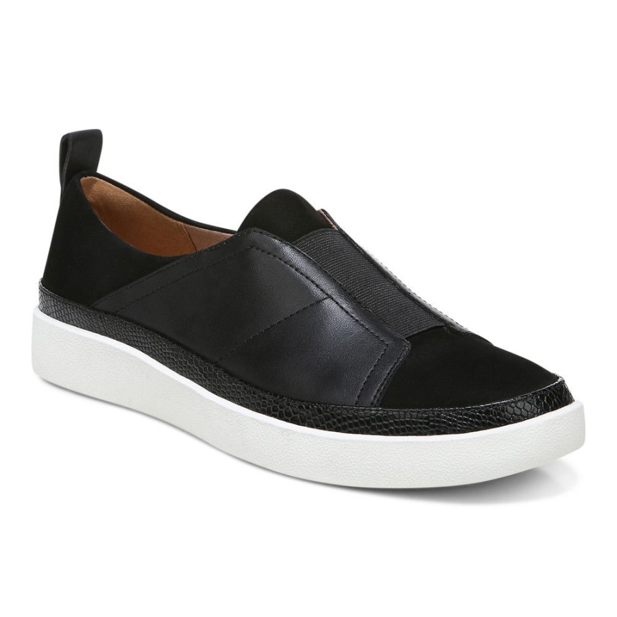 Vionic Black Zinah Slip On