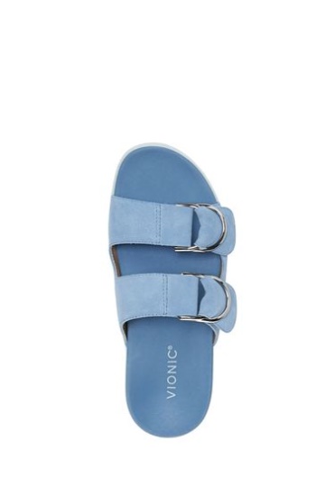 Vionic Blue Corlee Slider Sandals
