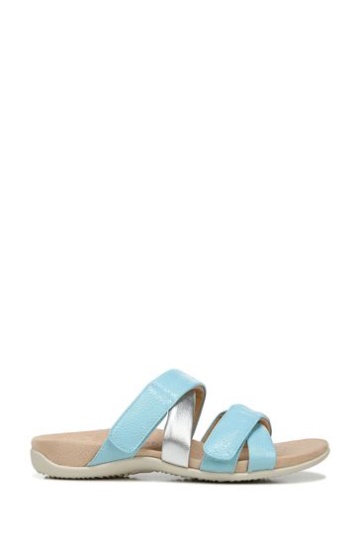 Vionic Blue Hadlie Slider Sandals