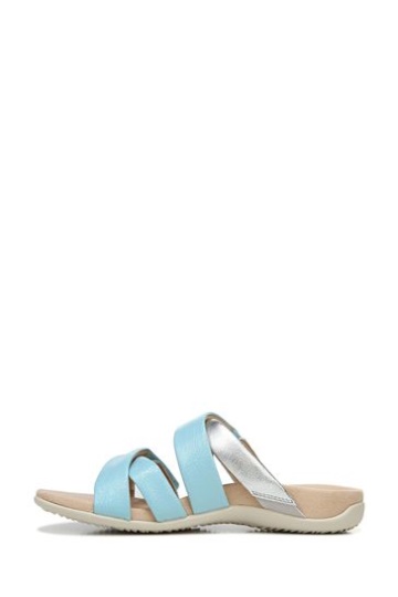 Vionic Blue Hadlie Slider Sandals
