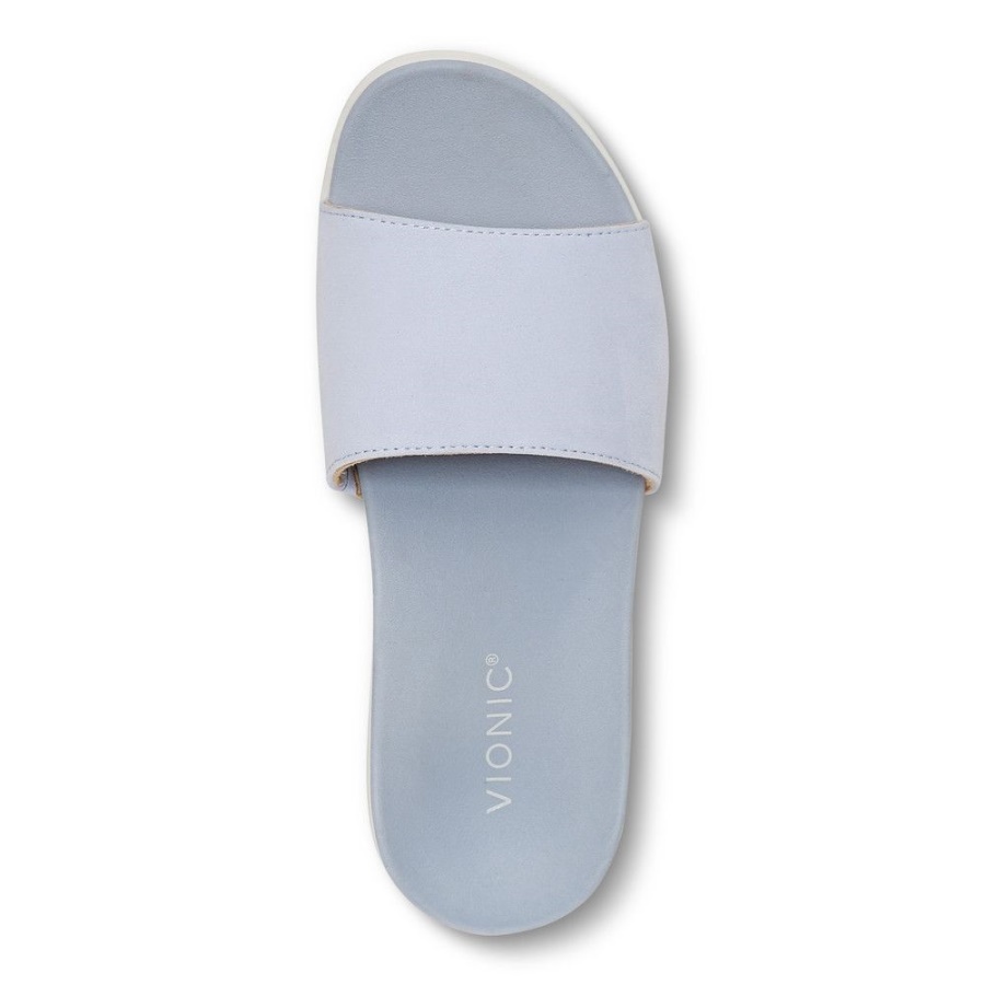 Vionic Blue Haze Val Slide Sandal