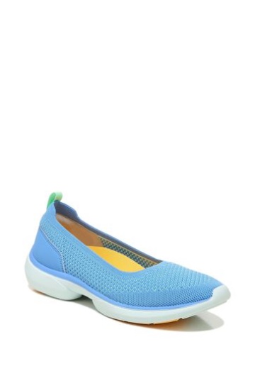 Vionic Blue Kallie Slip On Knit Trainers