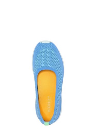 Vionic Blue Kallie Slip On Knit Trainers