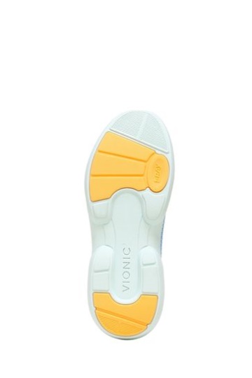 Vionic Blue Kallie Slip On Knit Trainers