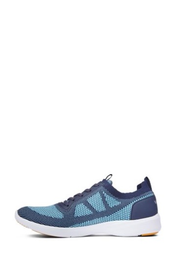 Vionic Blue Lenora knit Lace Up Trainers