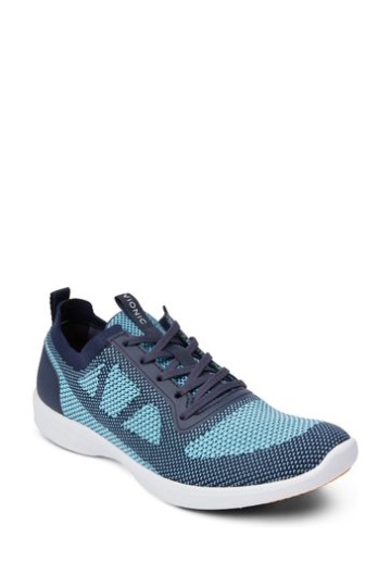 Vionic Blue Lenora knit Lace Up Trainers