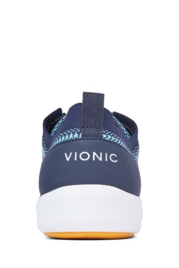 Vionic Blue Lenora knit Lace Up Trainers