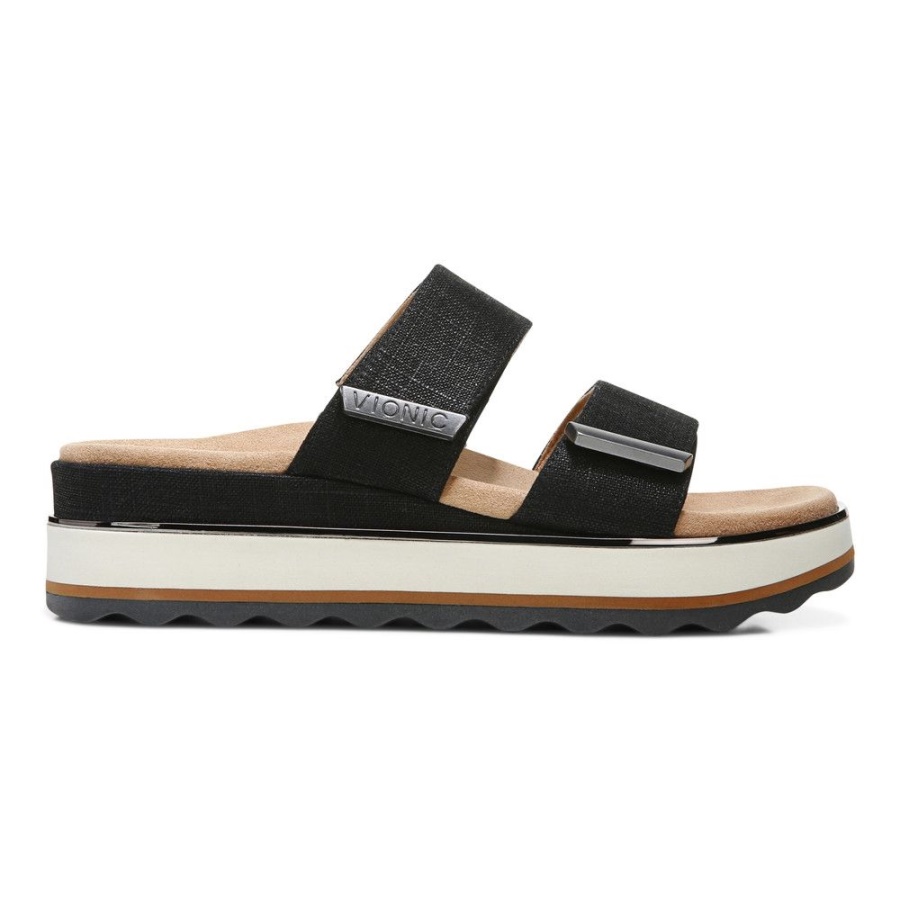 Vionic Brandie Flatform Sandal Onyx