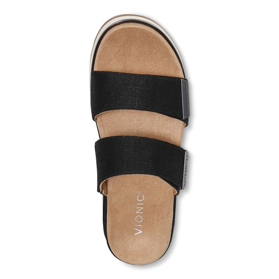 Vionic Brandie Flatform Sandal Onyx