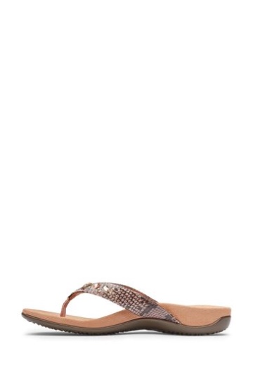 Vionic Camellia Blush Pink Lucia Toe Post Sandals