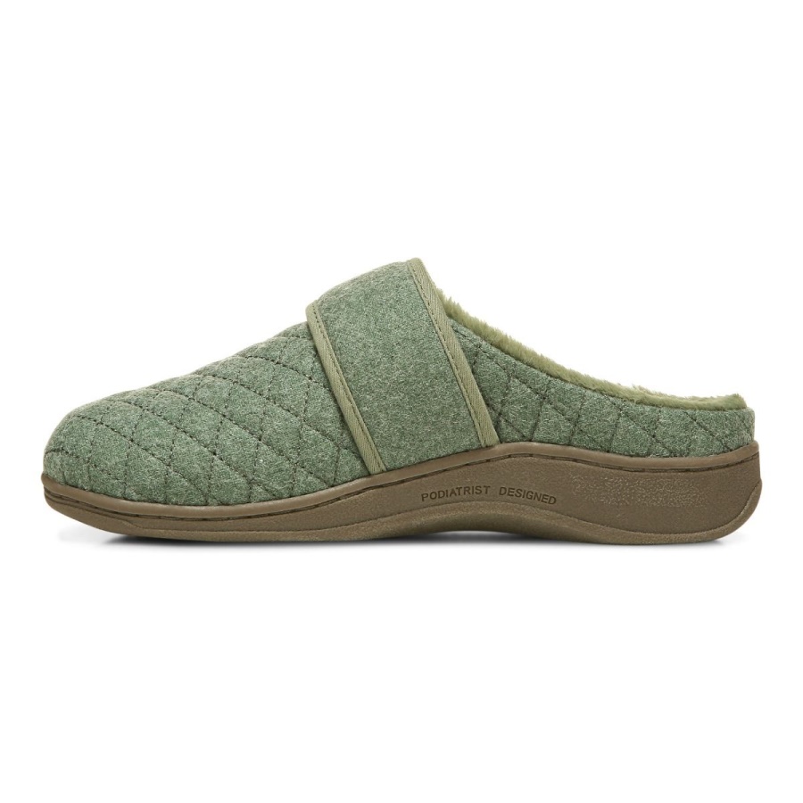 Vionic Carlin Slipper Army Green