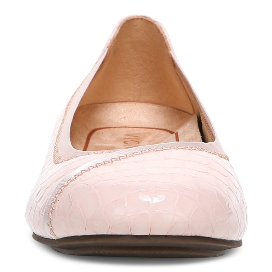 Vionic Caroll Ballet Flat Cloud Pink Croc
