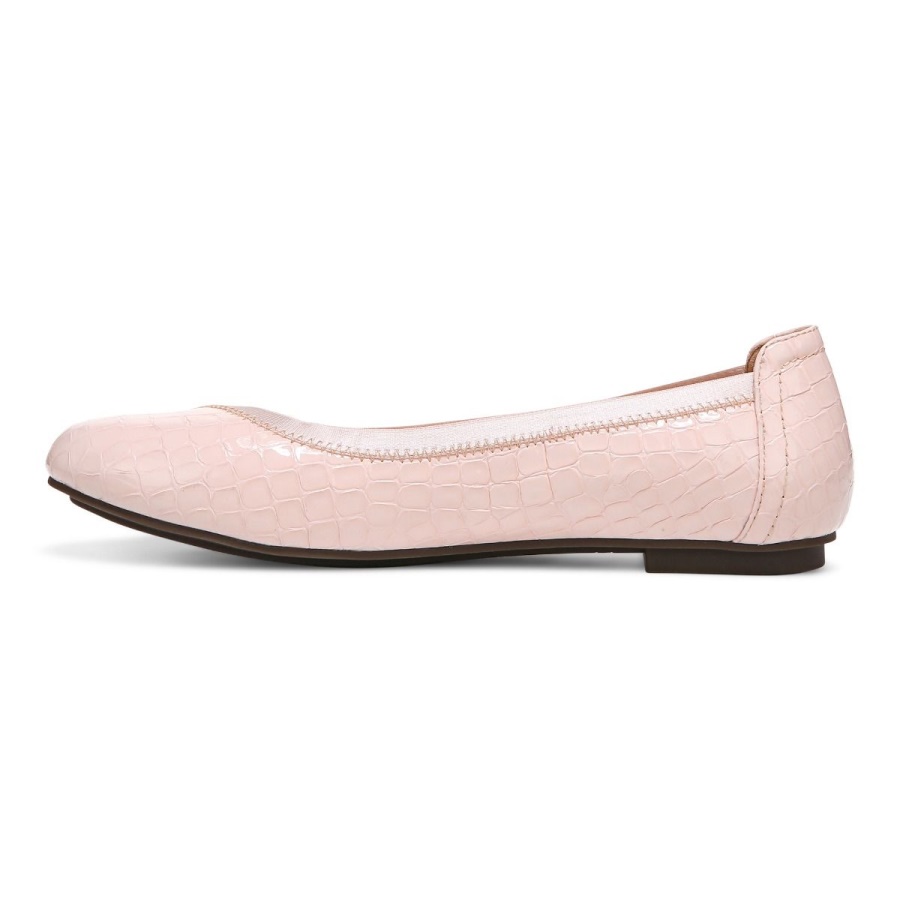 Vionic Caroll Ballet Flat Cloud Pink Croc