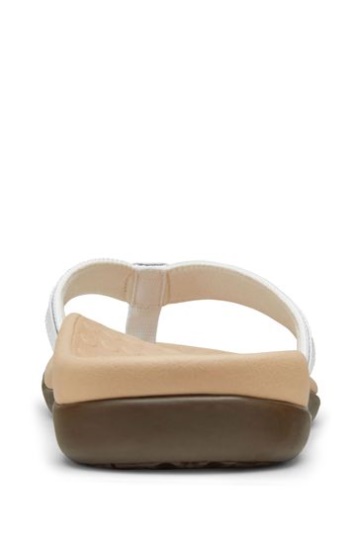 Vionic Casandra Toe Post Thong White Sandals