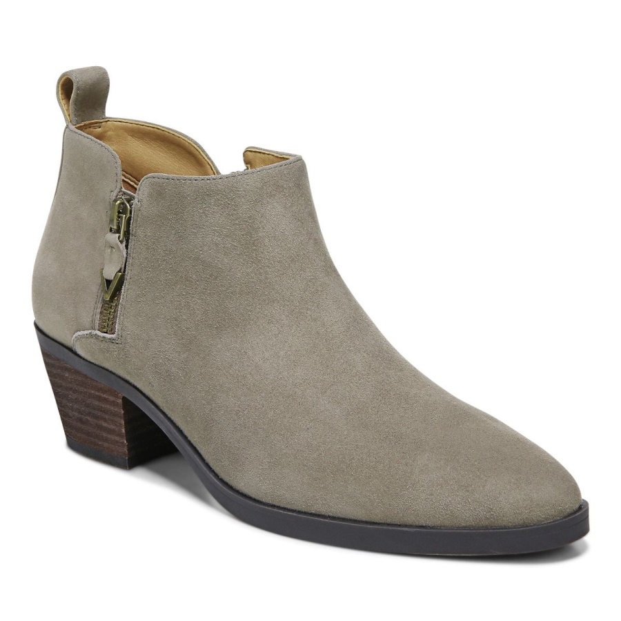 Vionic Cecily Ankle Boot Stone Suede