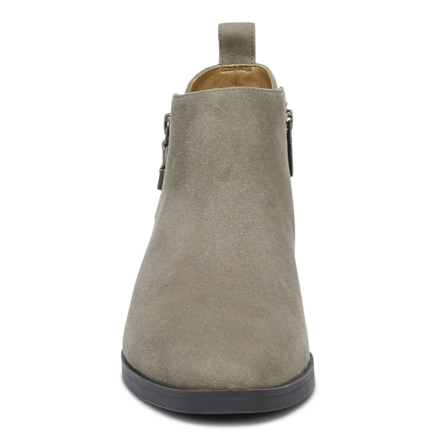 Vionic Cecily Ankle Boot Stone Suede