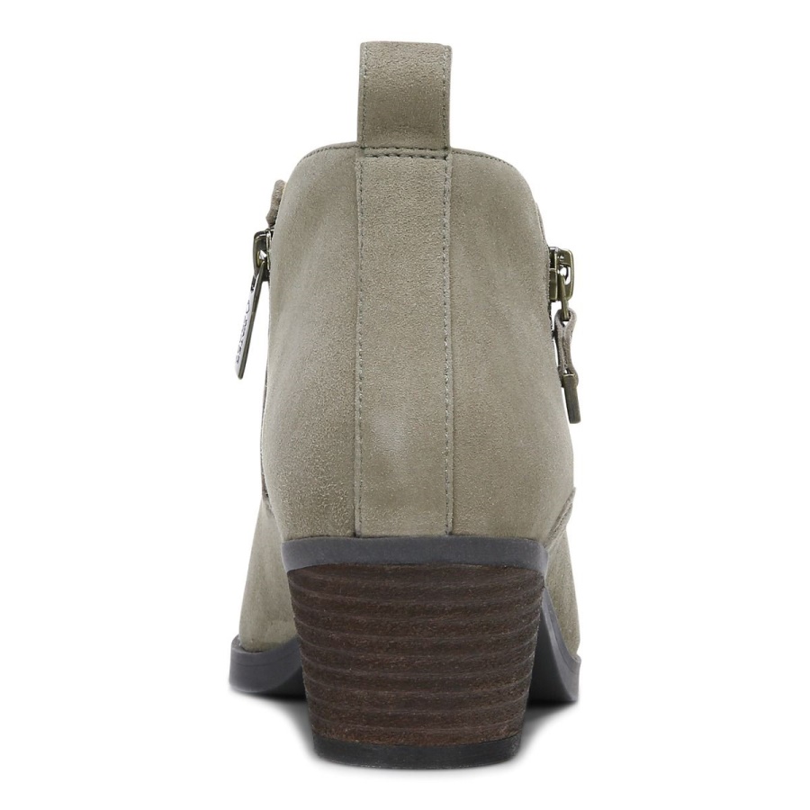 Vionic Cecily Ankle Boot Stone Suede