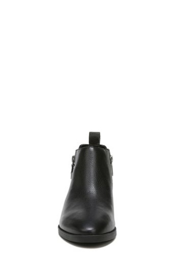 Vionic Cecily Black Waterproof Tumbled Leather Ankle Boots