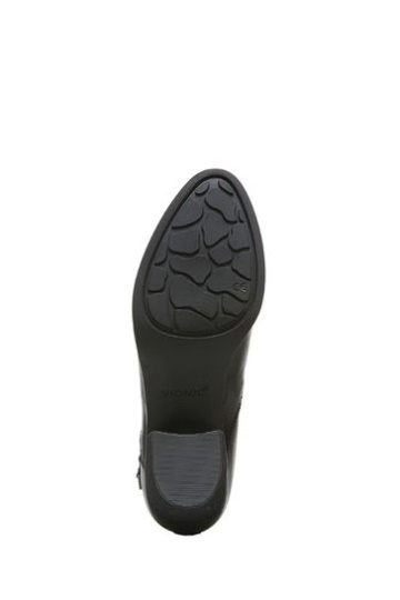 Vionic Cecily Black Waterproof Tumbled Leather Ankle Boots