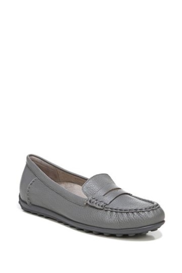 Vionic Charcoal Grey Tumbled Marcy Slip On Shoes