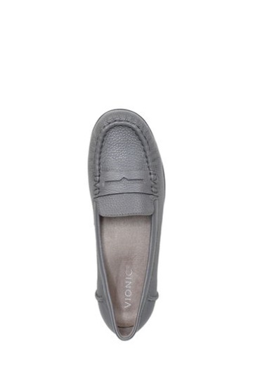 Vionic Charcoal Grey Tumbled Marcy Slip On Shoes