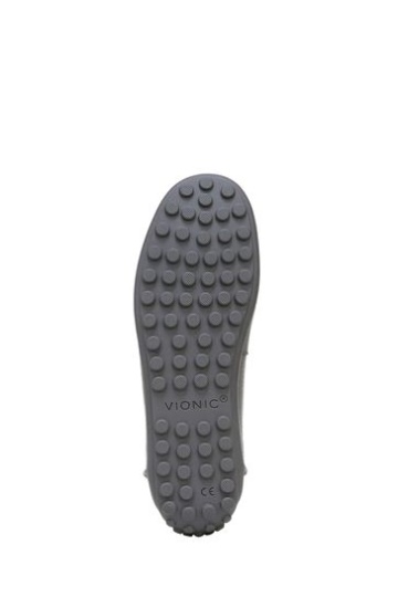 Vionic Charcoal Grey Tumbled Marcy Slip On Shoes