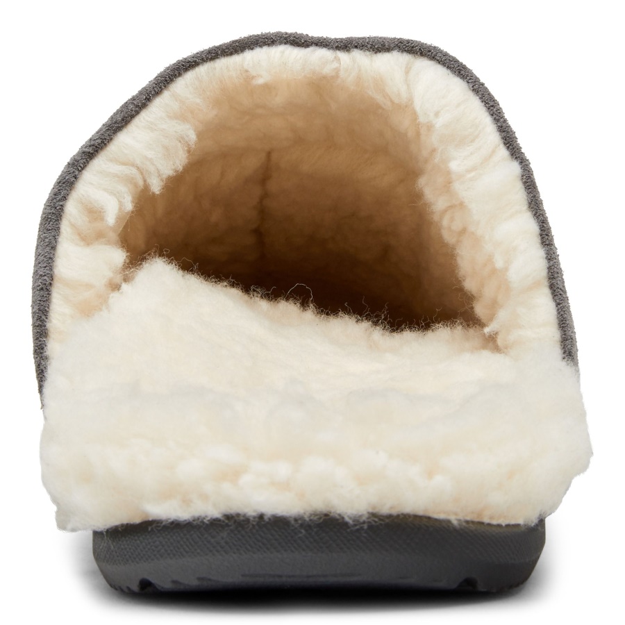 Vionic Charcoal Suede Alfons Mule Slipper