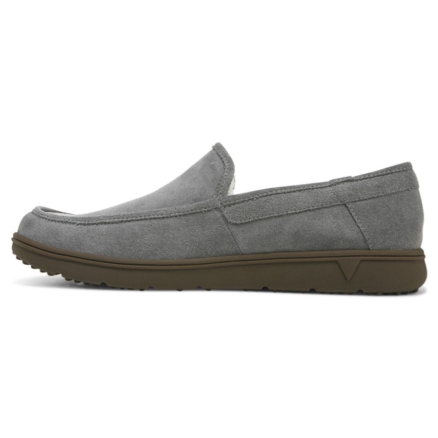 Vionic Charcoal Suede Gustavo Slipper