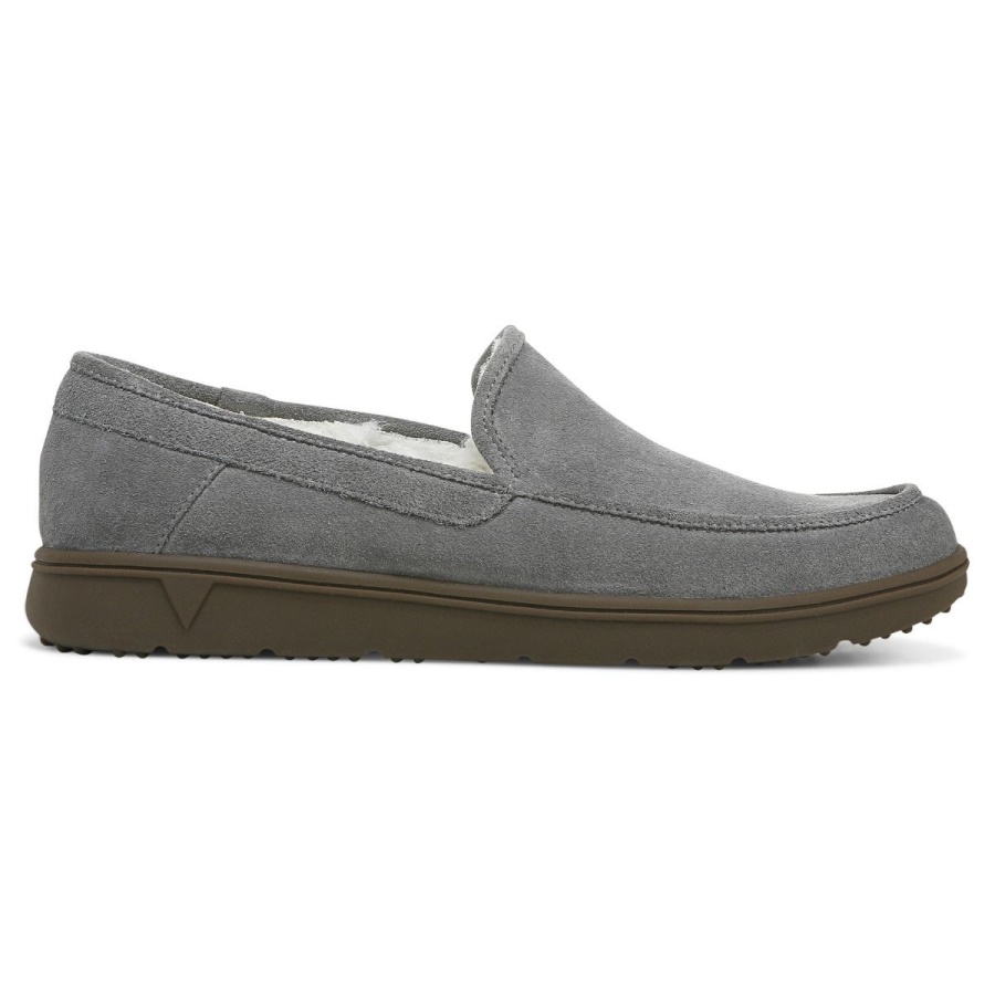 Vionic Charcoal Suede Gustavo Slipper