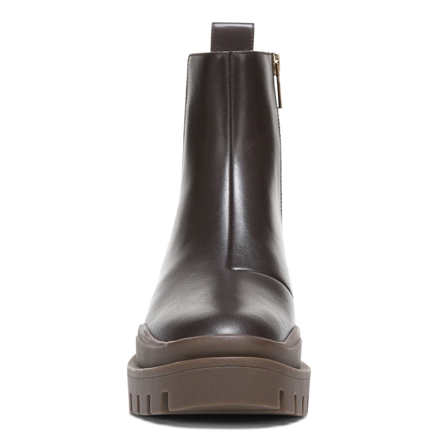 Vionic Chocolate Leather Karsen Boot
