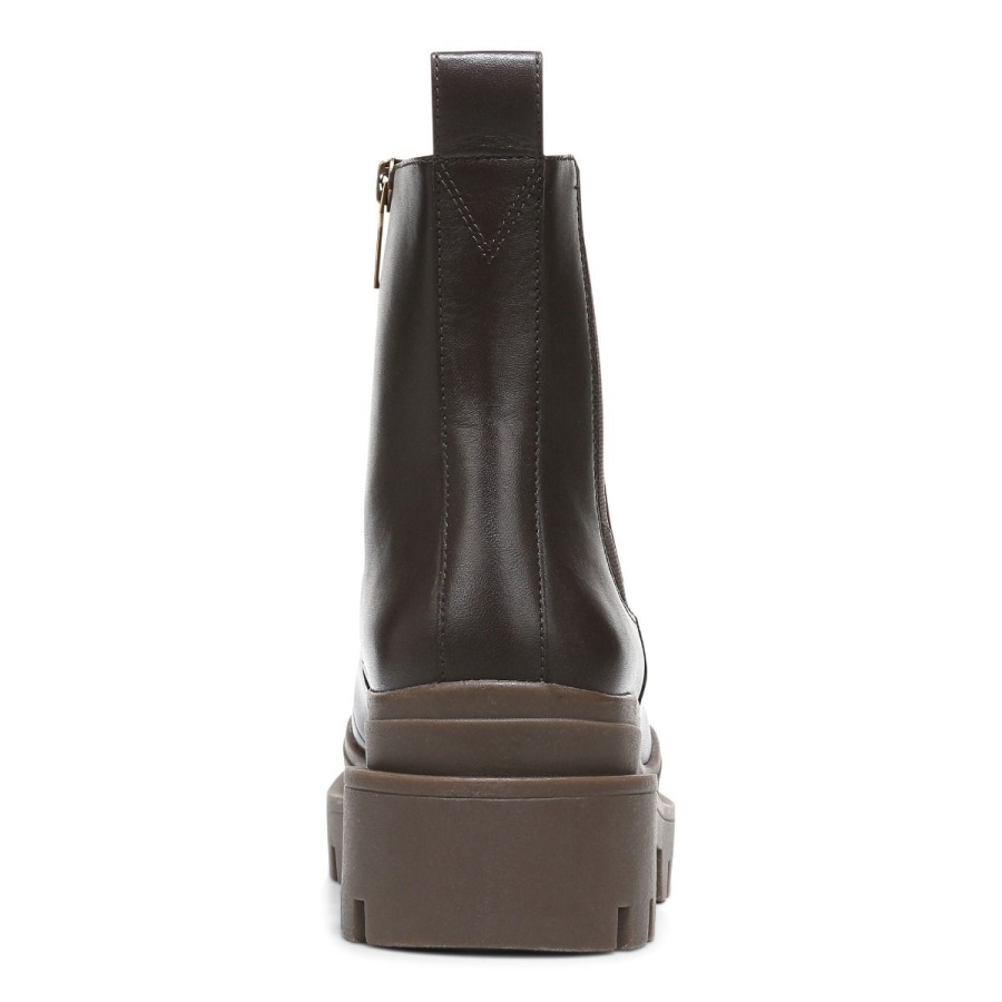 Vionic Chocolate Leather Karsen Boot