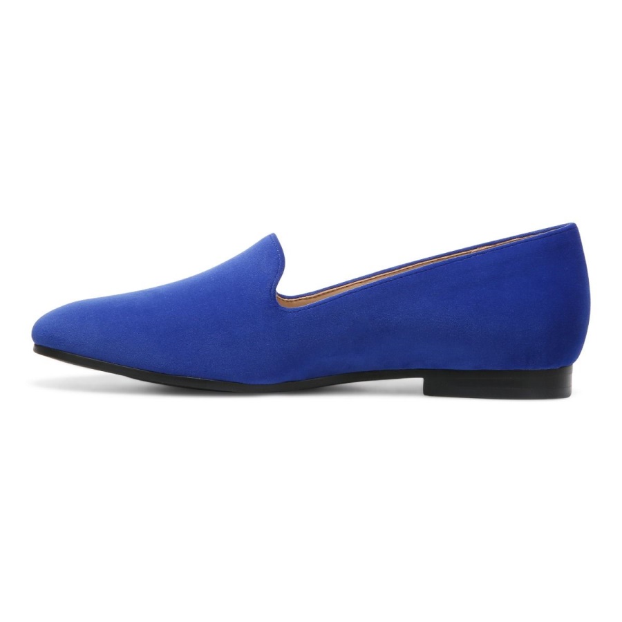 Vionic Cobalt Velvet Willa Slip on Flat