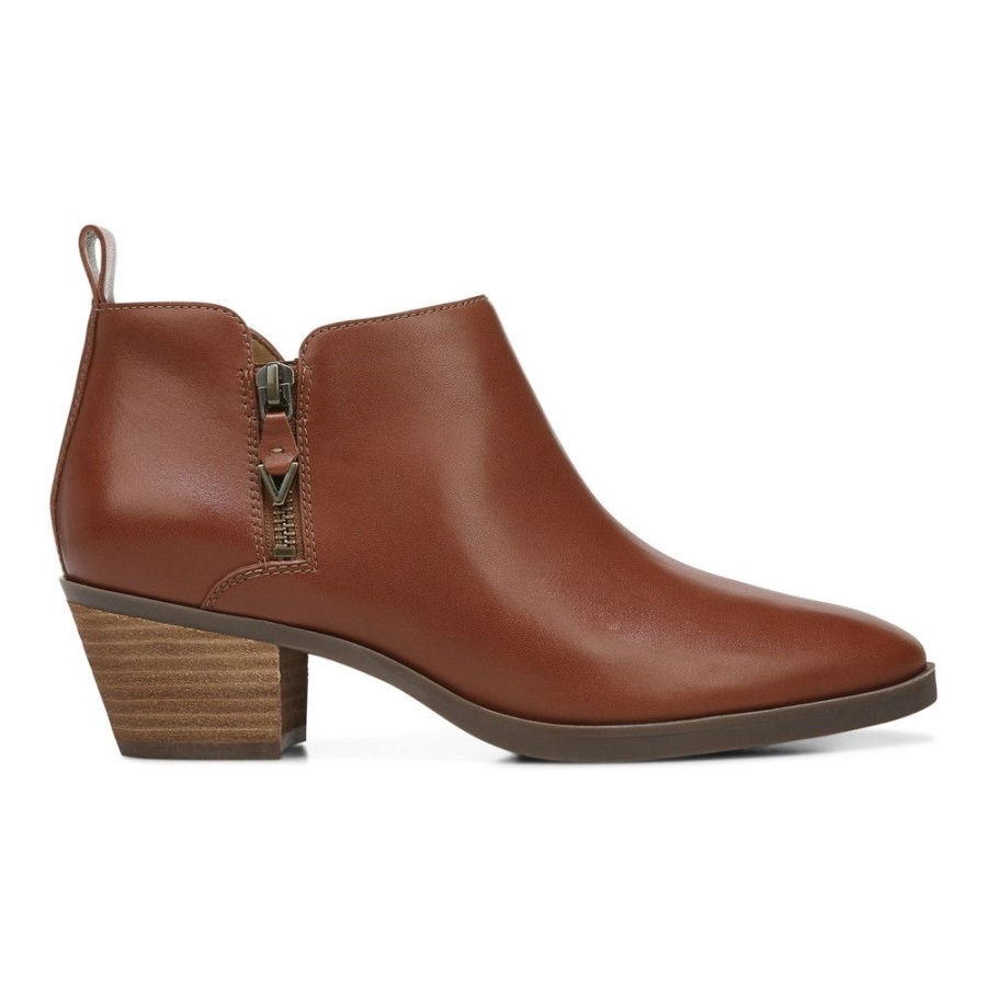 Vionic Cognac Cecily Ankle Boot