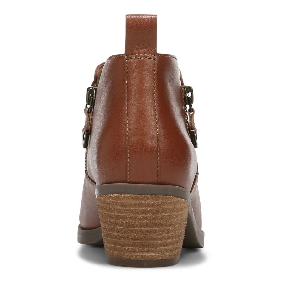 Vionic Cognac Cecily Ankle Boot