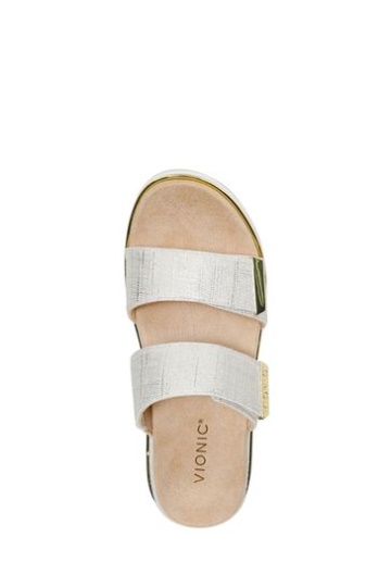 Vionic Cream Brandie Slider Sandals