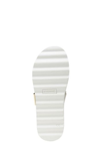 Vionic Cream Brandie Slider Sandals
