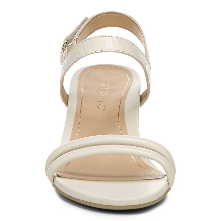 Vionic Cream Emmy Wedge Sandal