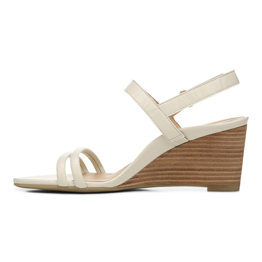 Vionic Cream Emmy Wedge Sandal