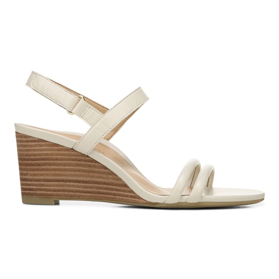 Vionic Cream Emmy Wedge Sandal