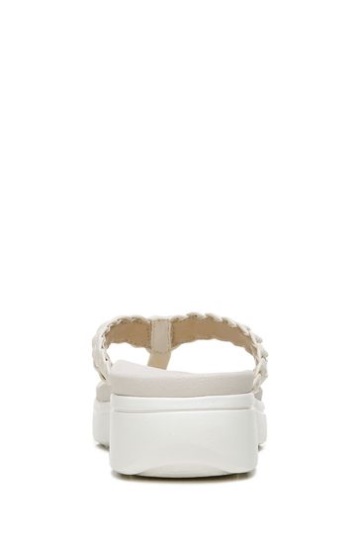 Vionic Cream Kenji Thong Wedge Sandals