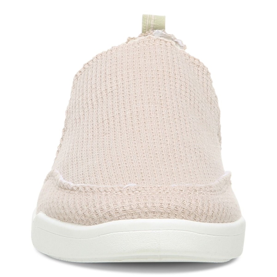 Vionic Cream Knit Beach Malibu Slip on Sneaker Waffle Knit