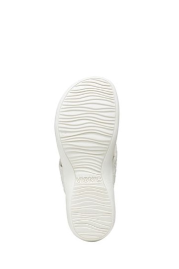 Vionic Cream Layne Thong Sandals