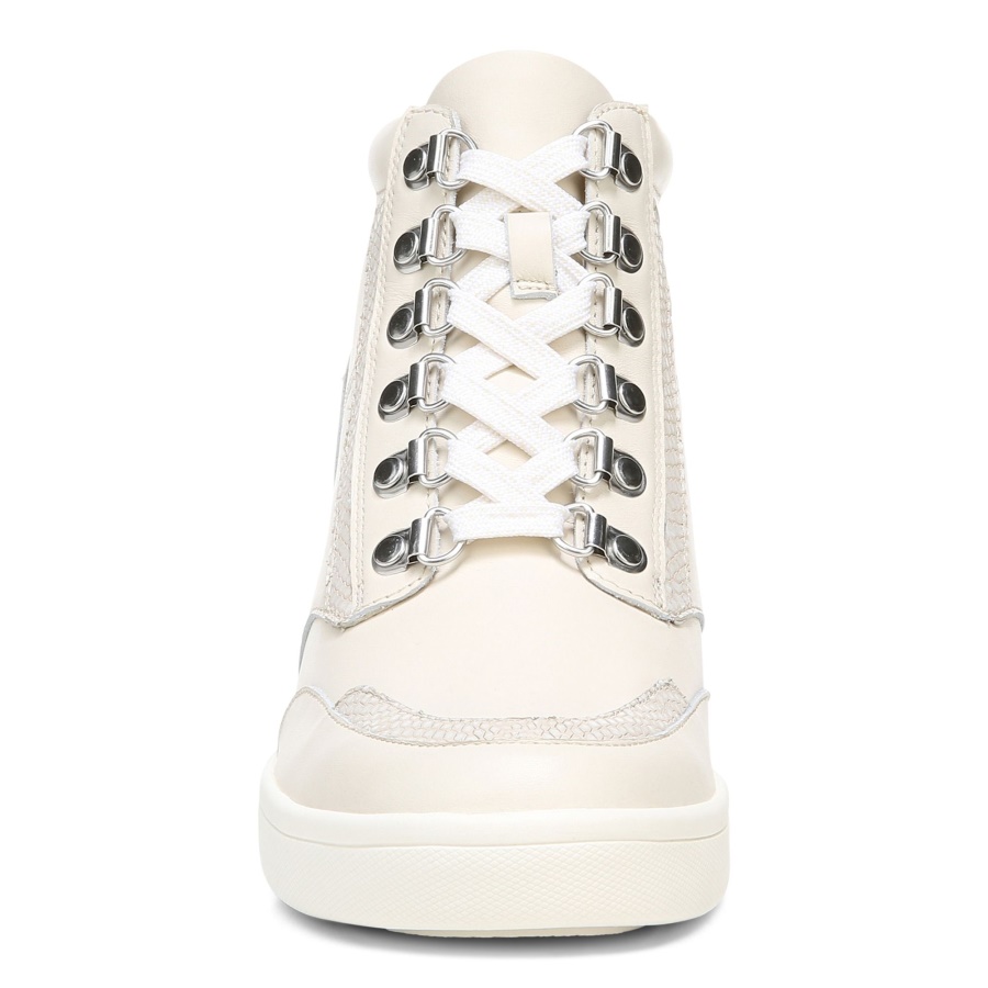 Vionic Cream Leather Jordy High Top