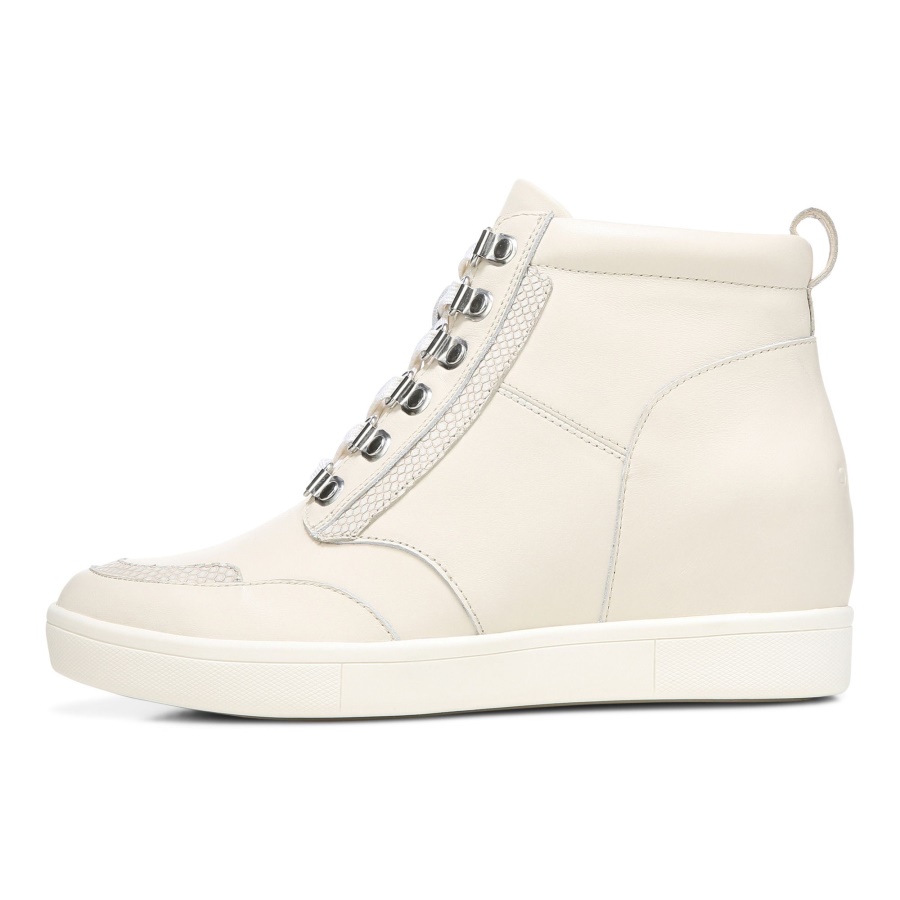 Vionic Cream Leather Jordy High Top
