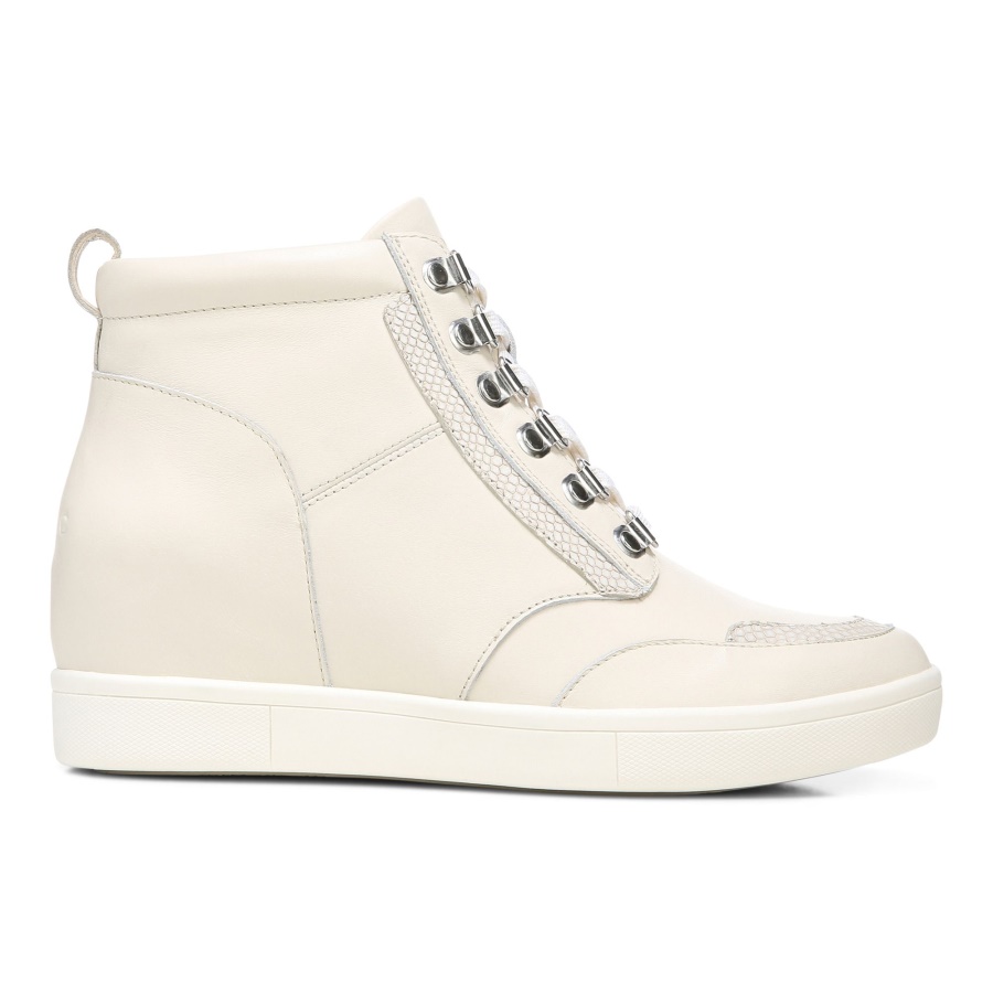 Vionic Cream Leather Jordy High Top