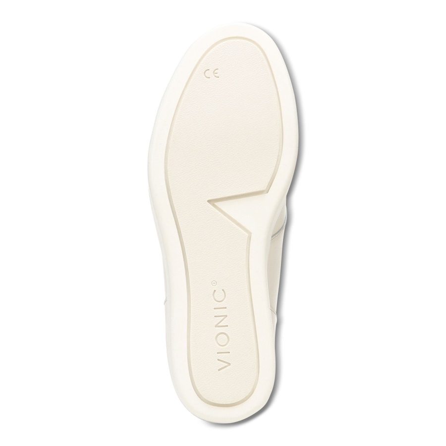 Vionic Cream Leather Jordy High Top