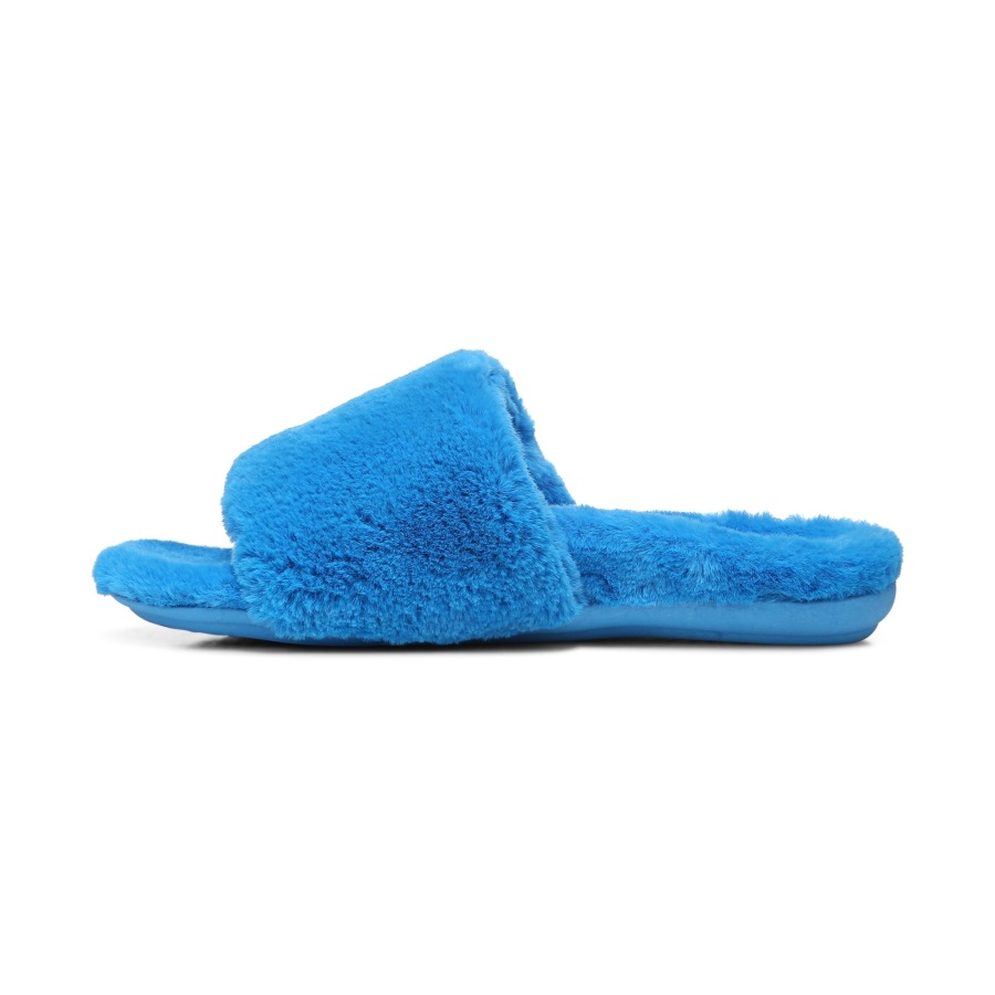 Vionic Dream Plush Slipper Atomic Blue Plush