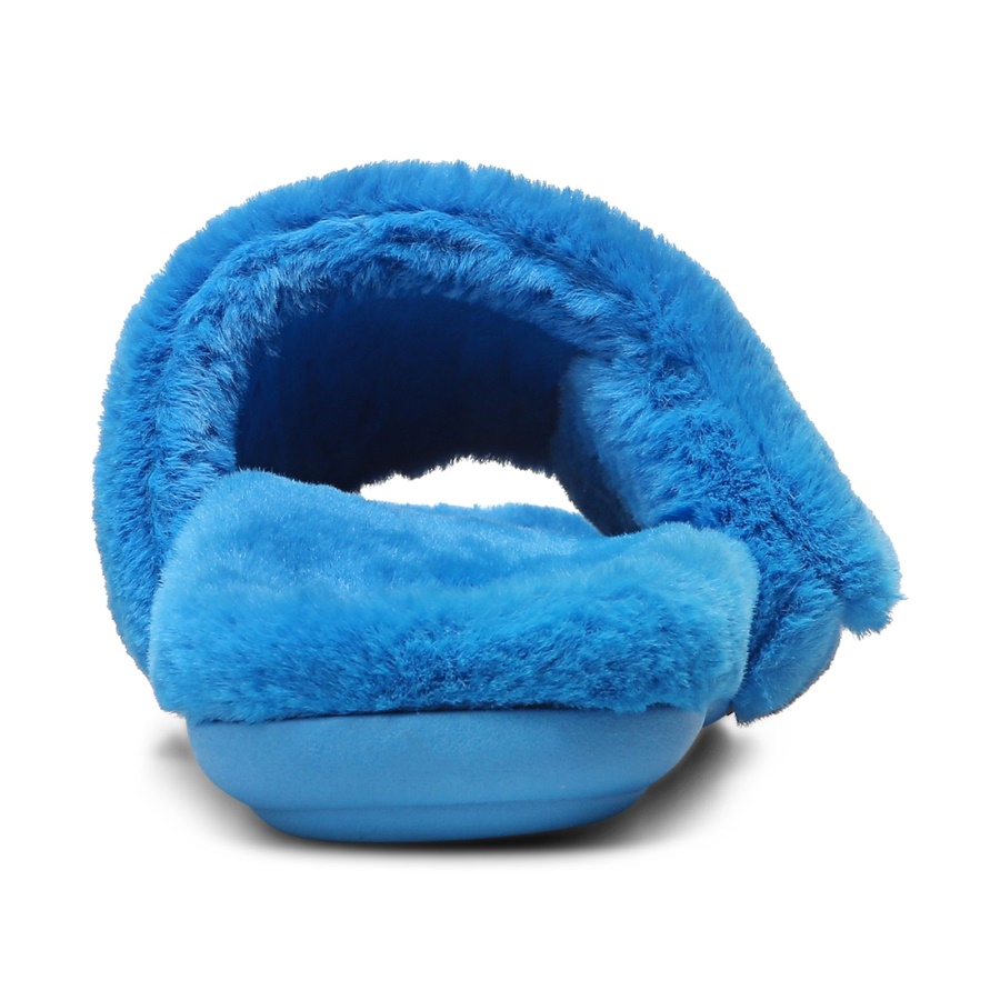 Vionic Dream Plush Slipper Atomic Blue Plush