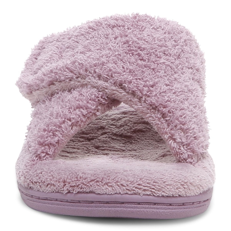 Vionic Dusk Curly Terry Relax Slippers